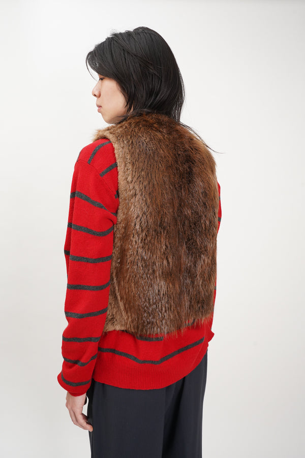 60's "David Green" -Real Fur Vest-