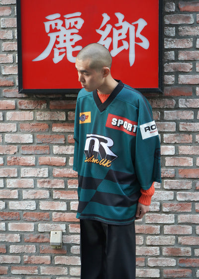 -OVERSIZED HOCKEY TOP-