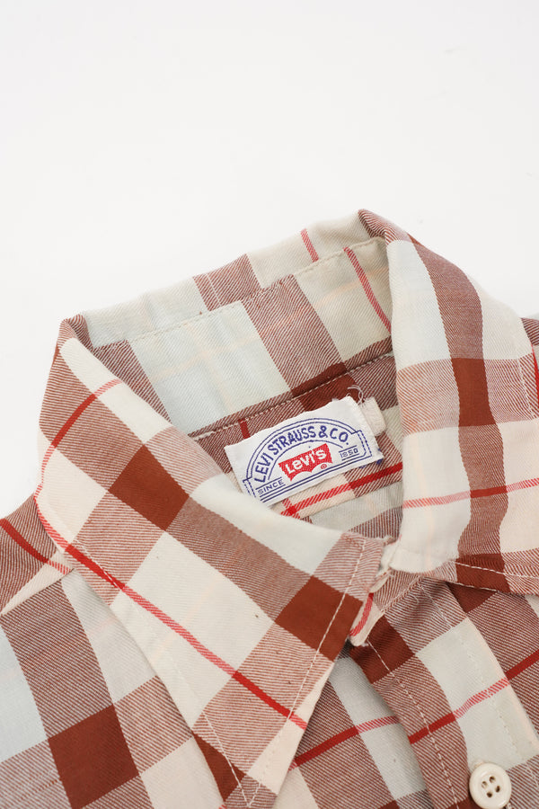 70's "Levi's" -Check Pattern L/S Shirts-