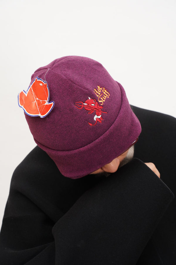 "Hot Stuff the Little Devil" -Embroidery Fleece Cap-