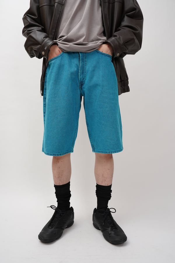 "Levi's SilverTab" -"BAGGY" Color Denim Shorts-