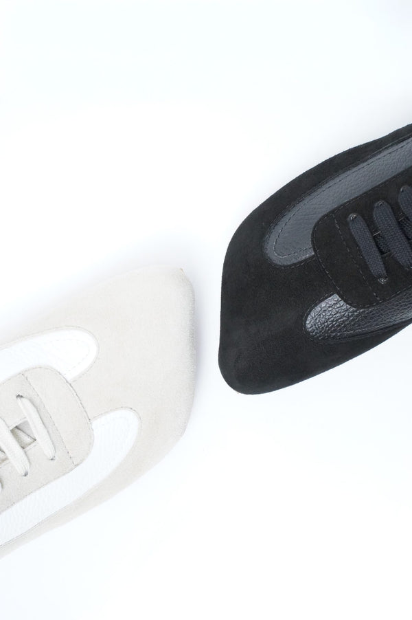 -OBLIQUA SNEAKERS- CALF SKIN/SUEDE