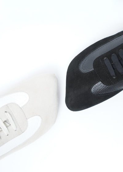 -OBLIQUA SNEAKERS- CALF SKIN/SUEDE