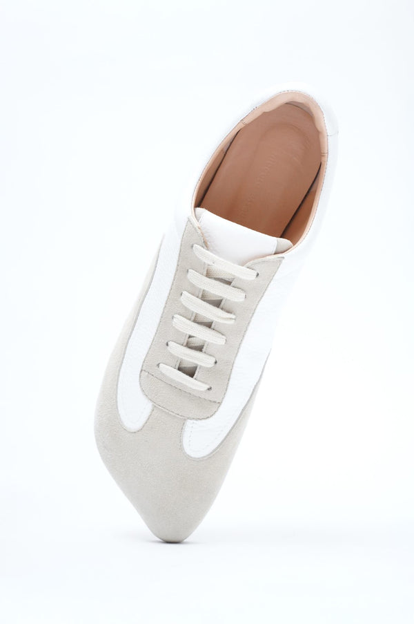 -OBLIQUA SNEAKERS- CALF SKIN/SUEDE