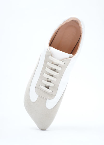 -OBLIQUA SNEAKERS- CALF SKIN/SUEDE