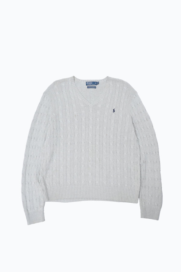90's "POLO RALPH LAUREN" -Silk V/N  Knit Sweater-