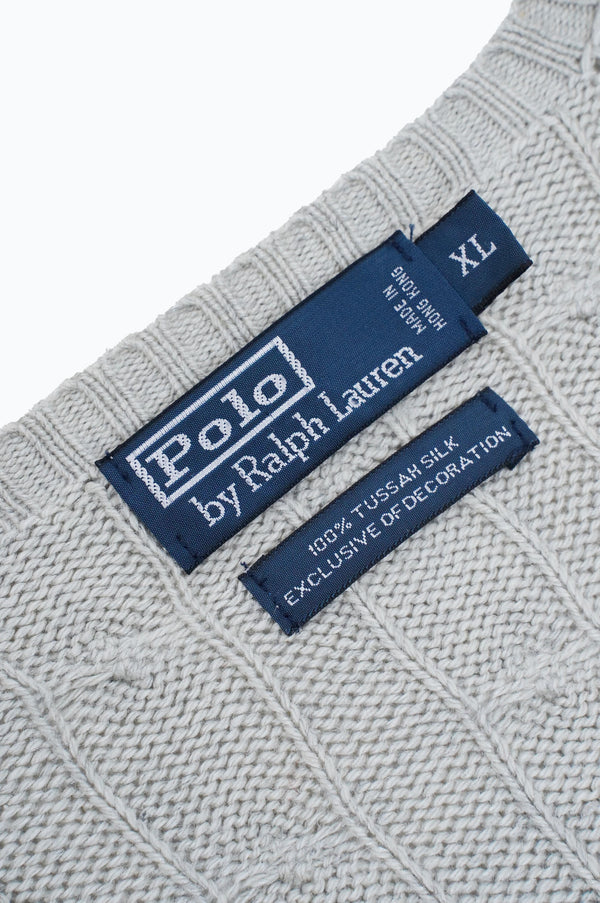 90's "POLO RALPH LAUREN" -Silk V/N  Knit Sweater-