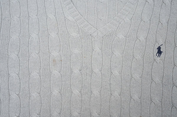 90's "POLO RALPH LAUREN" -Silk V/N  Knit Sweater-