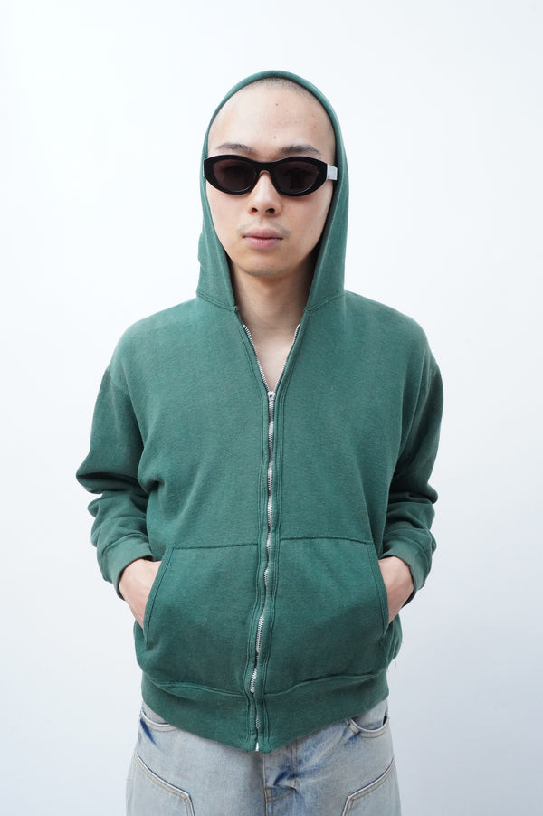 70's "UNKNOWN" -Zip up Sweat Parka-