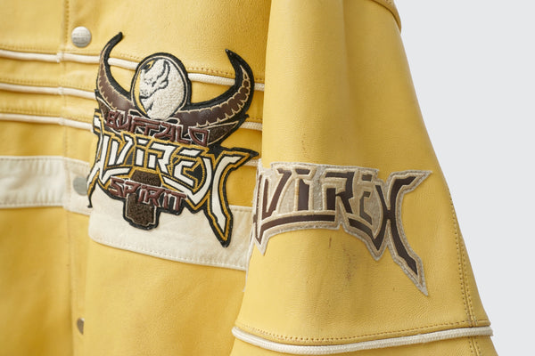 90's "AVIREX" -Buffalo Spirit Leather Jacket-