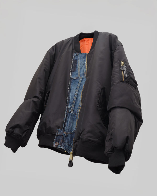 M.Y.JEAN GENIE -CUSTOMIZED BOMBER JACKET-
