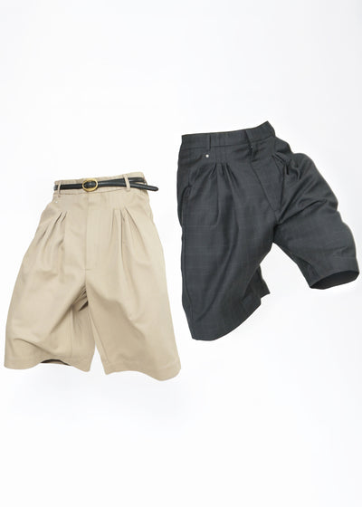 -Ultrawidepleated Shorts-