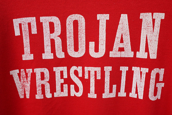 70-80's "RUSSELL ATHLETIC" -"TROJAN WRESTLING" Sweat P/O Hoodie-