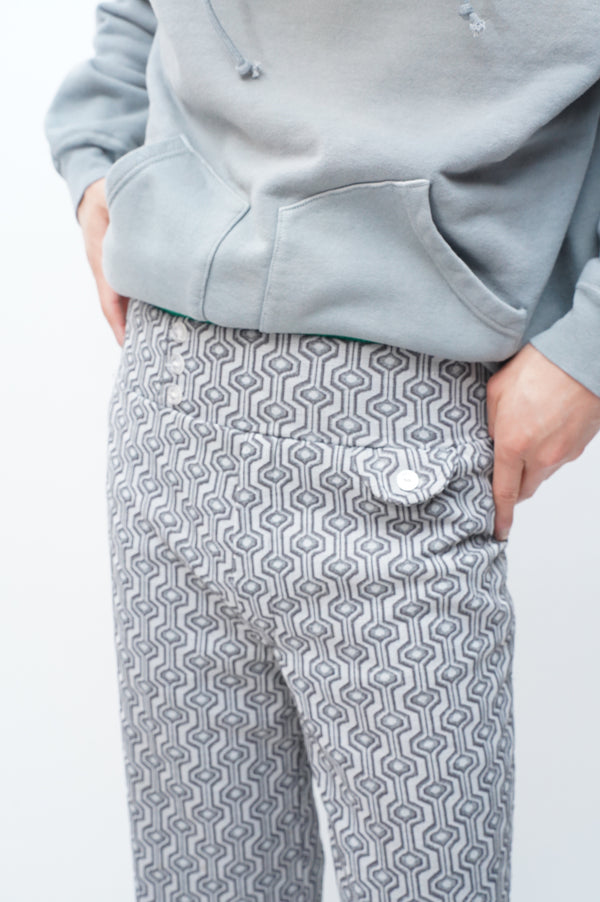 70's "UNKNOWN" -Polyester Flare Easy Pants-