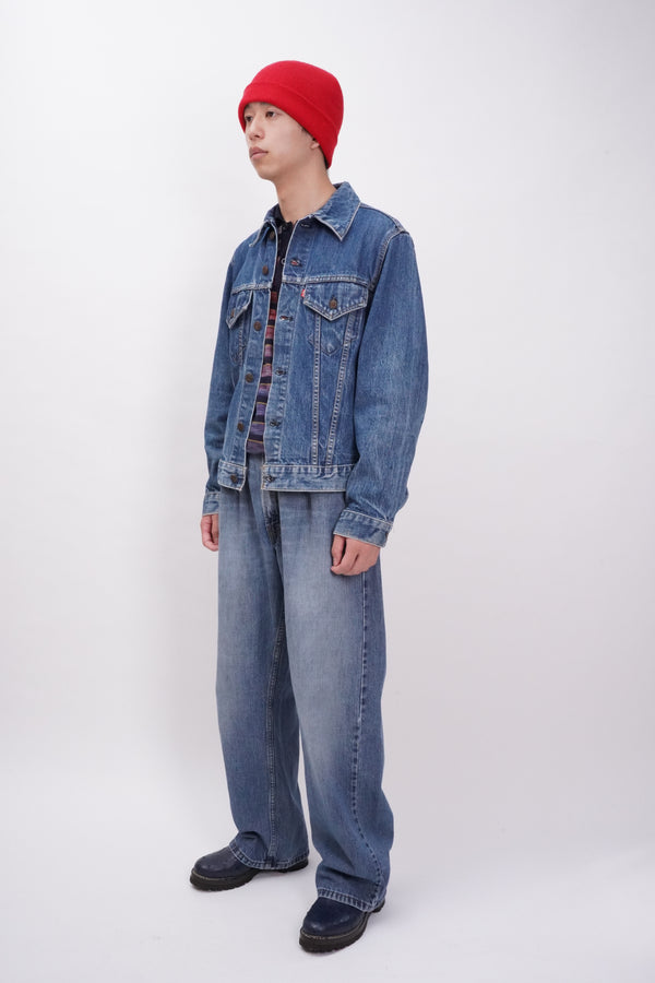 70's "Levi's" -70505-0217 "Small-e" Denim Trucker Jacket-