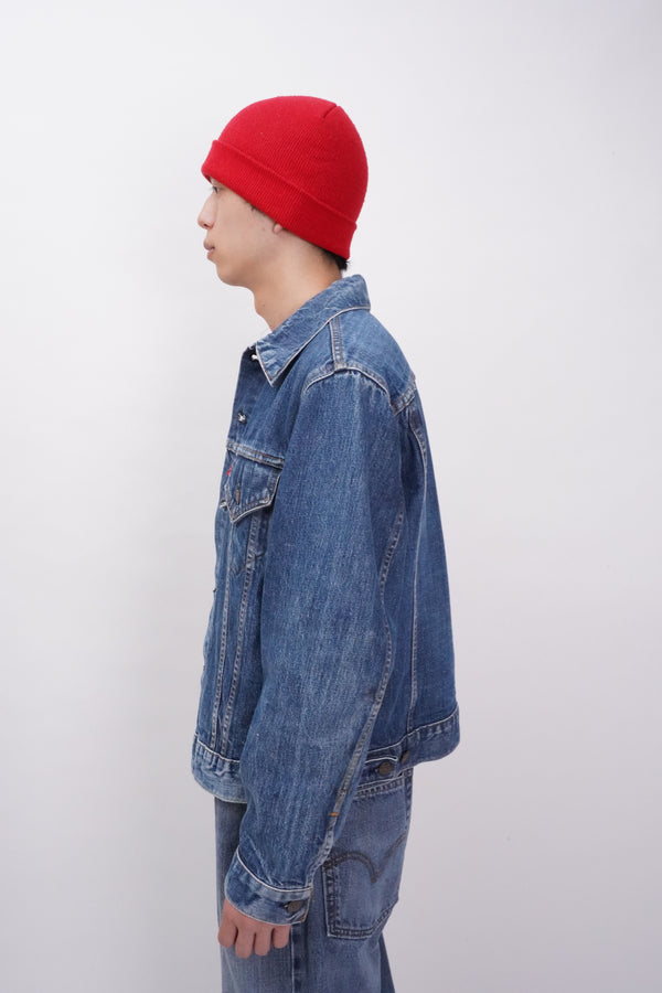 70's "Levi's" -70505-0217 "Small-e" Denim Trucker Jacket-