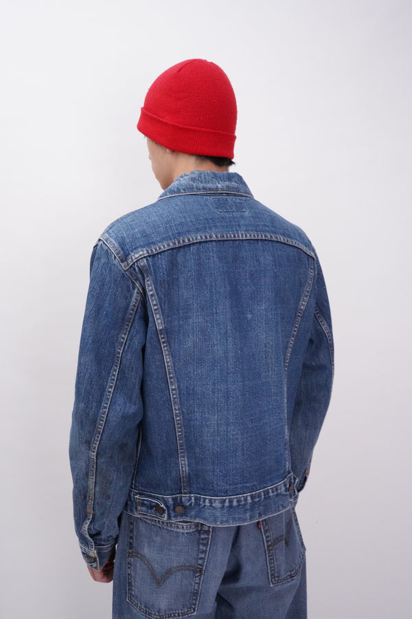 70's "Levi's" -70505-0217 "Small-e" Denim Trucker Jacket-