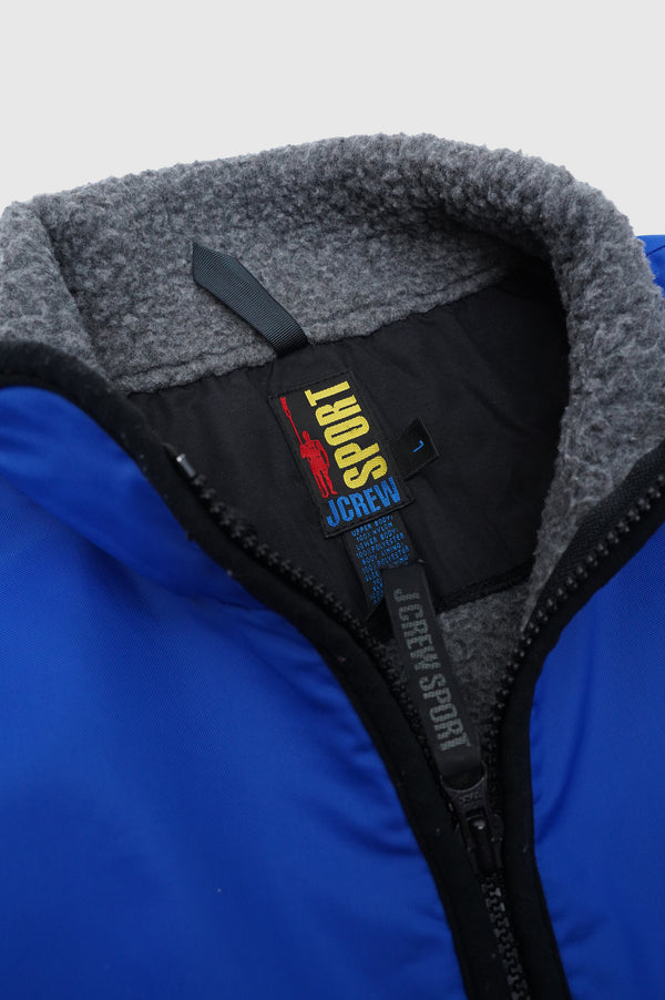 "J.CREW SPORT" -Nylon/Fleece Half-zip Pullover-