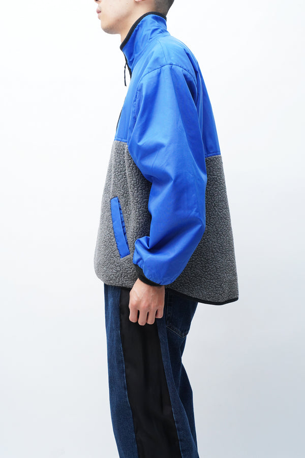 "J.CREW SPORT" -Nylon/Fleece Half-zip Pullover-