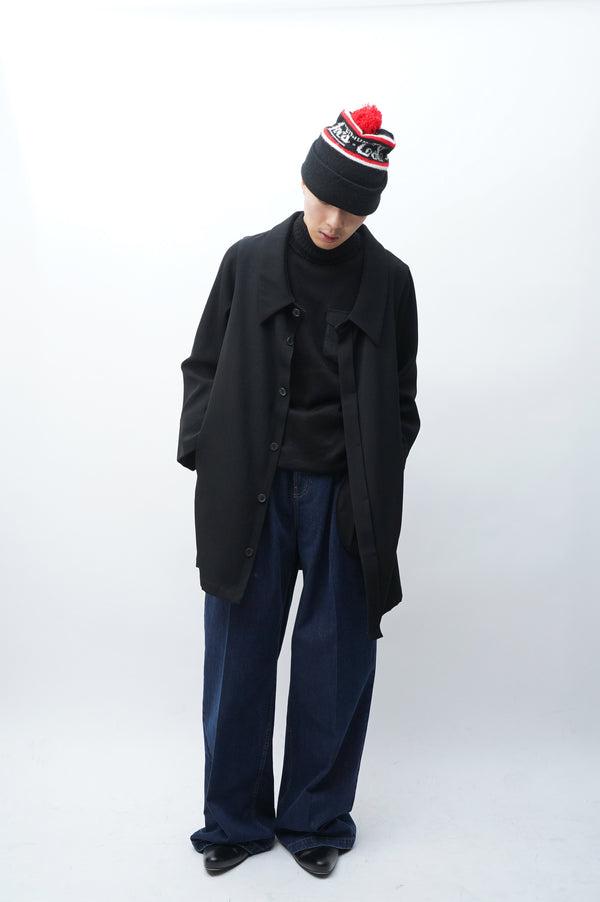 2000's "Y'S" -Wool Big Collar Shirts-