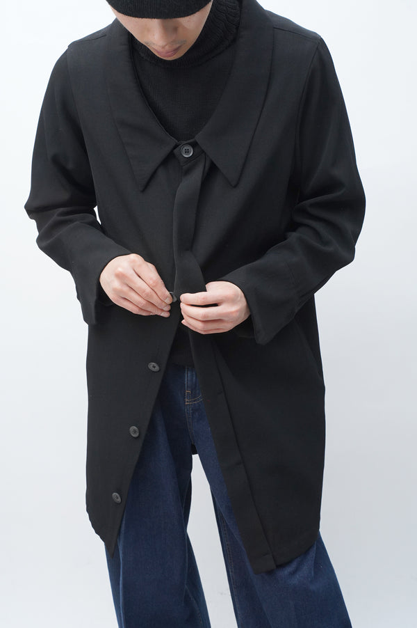 2000's "Y'S" -Wool Big Collar Shirts-