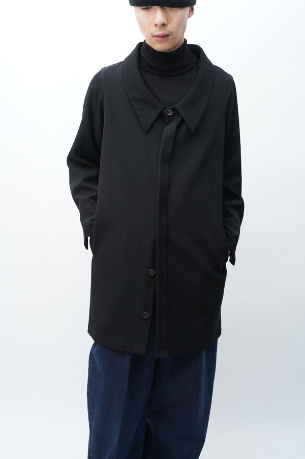 2000's "Y'S" -Wool Big Collar Shirts-