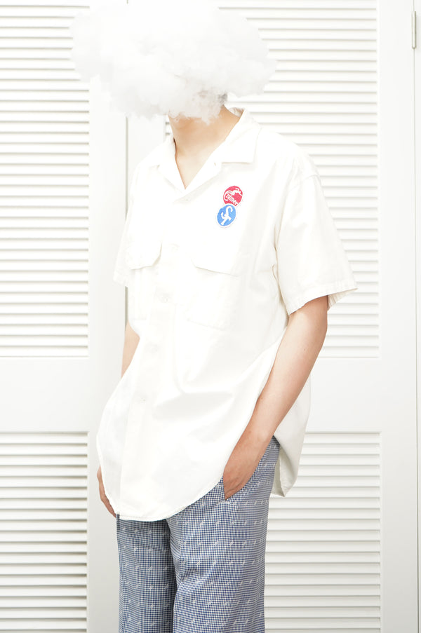 50's "Pool's" -"TWIST TWILL" S/S Work Shirt-