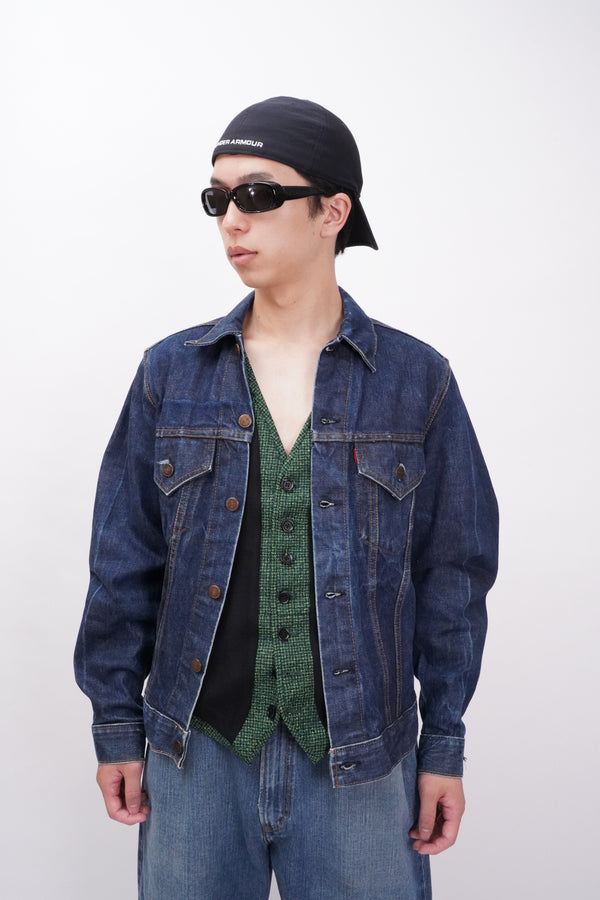 70's "Levi's" -70505 Denim Trucker Jacket-