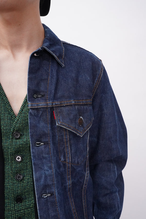 70's "Levi's" -70505 Denim Trucker Jacket-