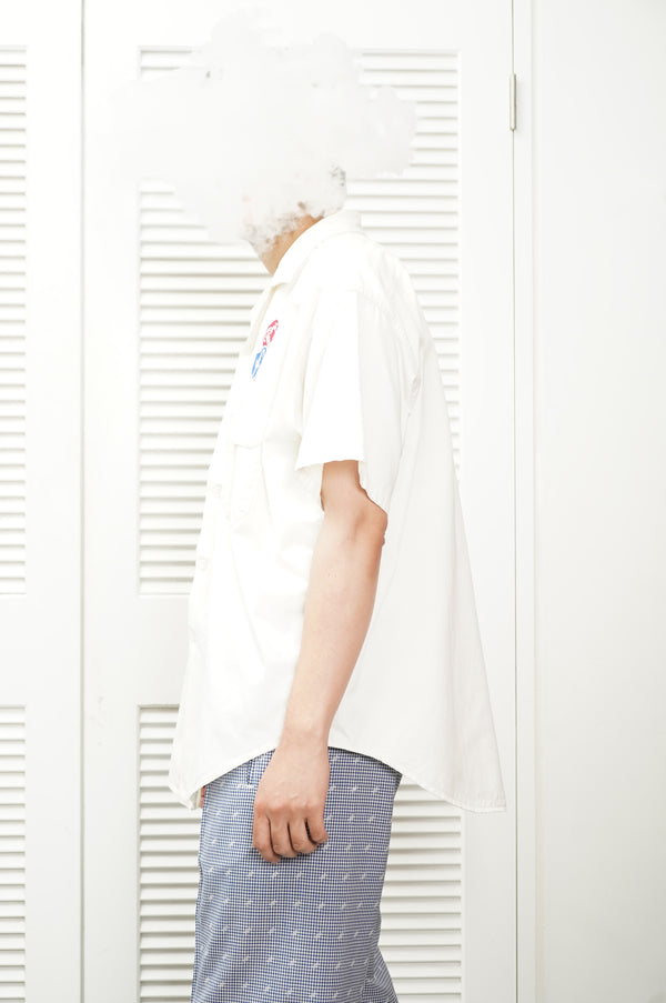 50's "Pool's" -"TWIST TWILL" S/S Work Shirt-