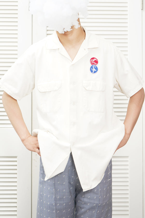 50's "Pool's" -"TWIST TWILL" S/S Work Shirt-