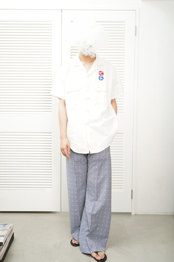 50's "Pool's" -"TWIST TWILL" S/S Work Shirt-