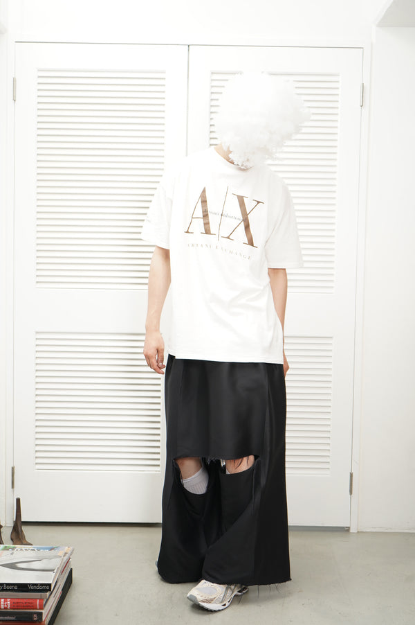 90's "ARMANI JEANS" -"ARMANI EXCHANGE UNBUTTONED" Printed S/S Tee