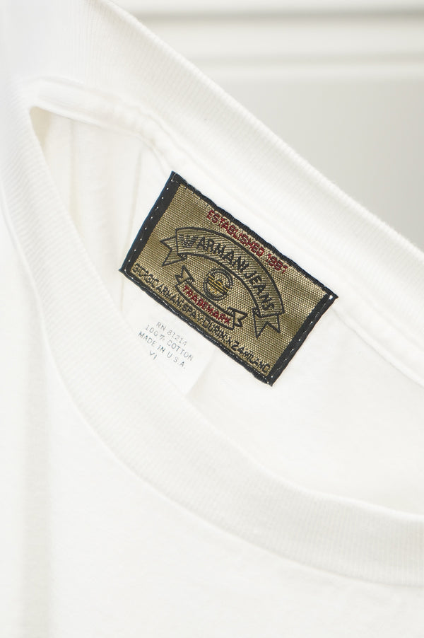 90's "ARMANI JEANS" -"ARMANI EXCHANGE UNBUTTONED" Printed S/S Tee