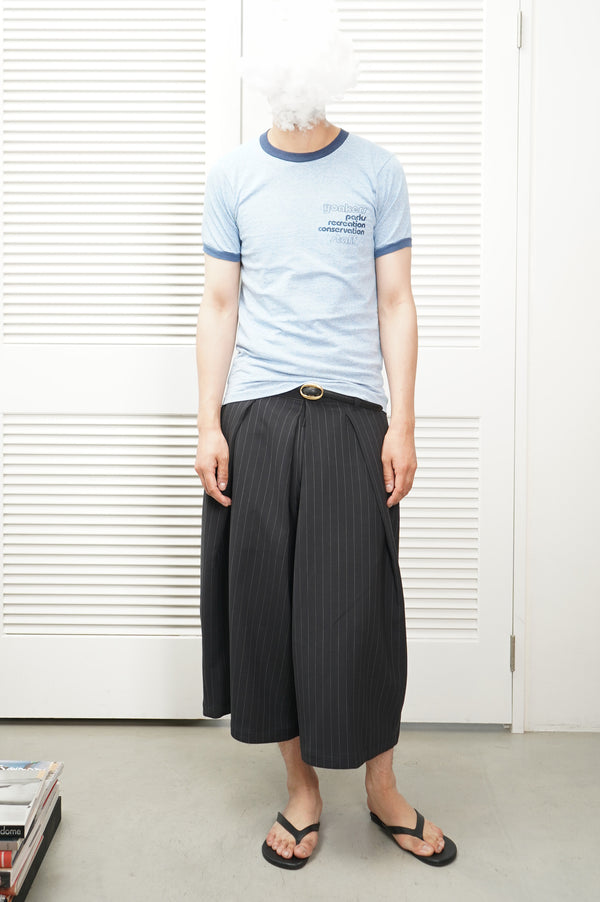 80's "SCREEN STARS" -"YONKERS STAFF" Printed S/S Trim Tee-