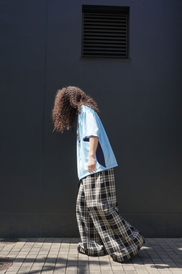 -Ultra-baggy Tartan Flannel Pants-