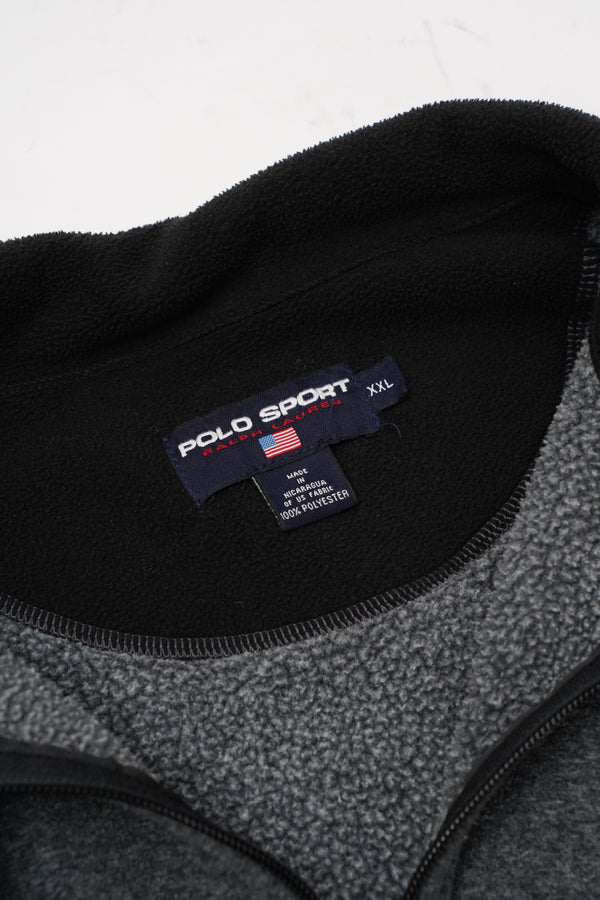 90's "POLO SPORT" -Logo Embroidery Half Zip Fleece Jacket-