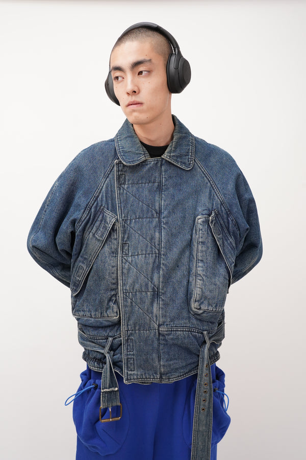 80's "F.U'S" -Design Denim Jacket-