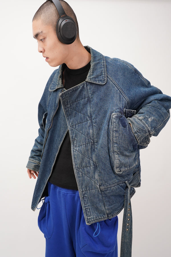 80's "F.U'S" -Design Denim Jacket-