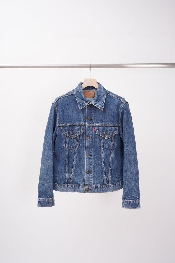 70's "Levi's" -70505-0217 "Small-e" Denim Trucker Jacket-