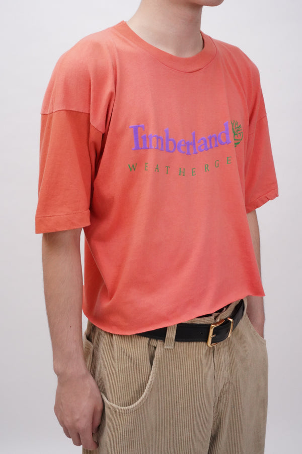 90's Bootleg "Timberland" -Logo Printed S/S Tee-