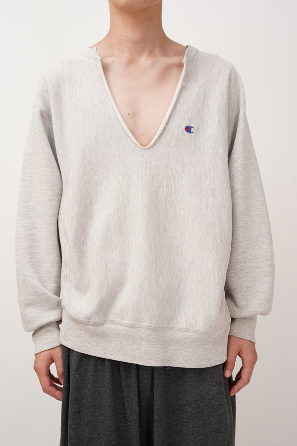 80's "Champion" -"REVERSE WEAVE" V/N Design Sweat-