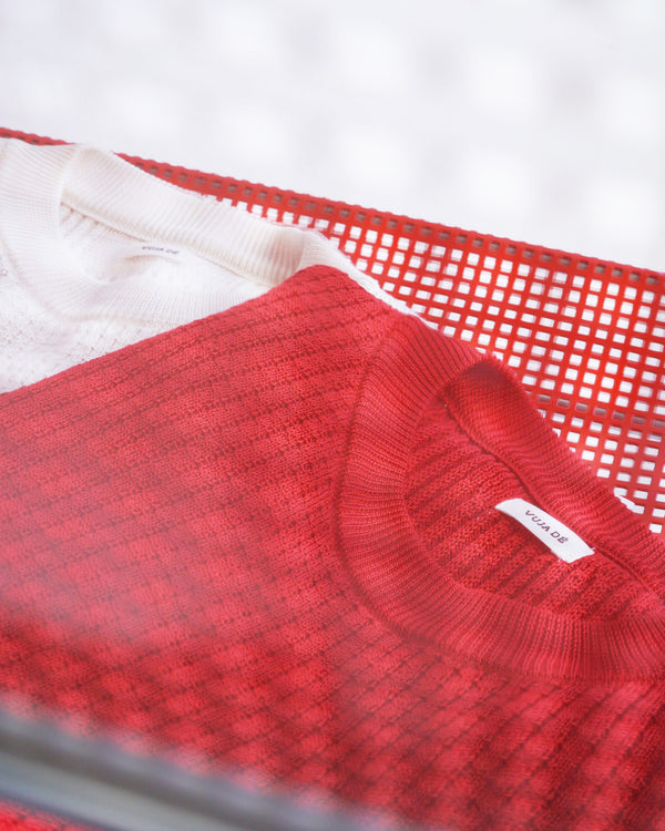 HUGH -WAFFLE KNIT SWEATER-