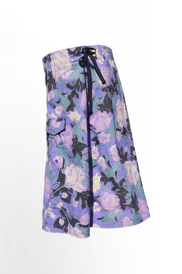 -PRINTED SWIM SHORTS-