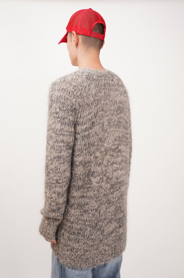 "DRIES VAN NOTEN" -Deep V/N Alpaca Knit Sweater-