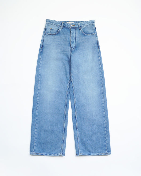 STEVE -WIDE-LEG DENIM JEANS- [WASHED BLUE]