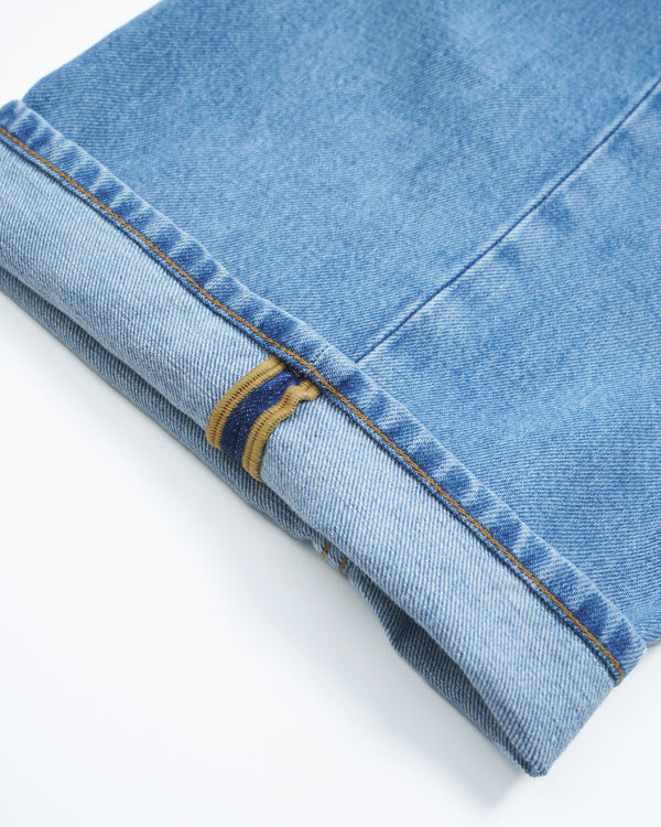 STEVE -WIDE-LEG DENIM JEANS- [WASHED BLUE]