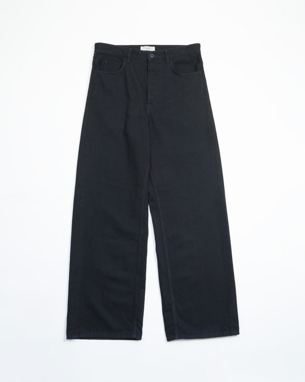 STEVE -WIDE-LEG DENIM JEANS- [Black]