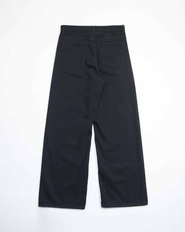 STEVE -WIDE-LEG DENIM JEANS- [Black]