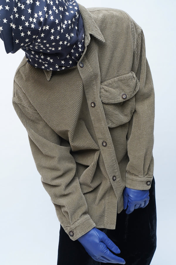 90's "EMPORIO ARMANI" -Cords L/S Shirts-